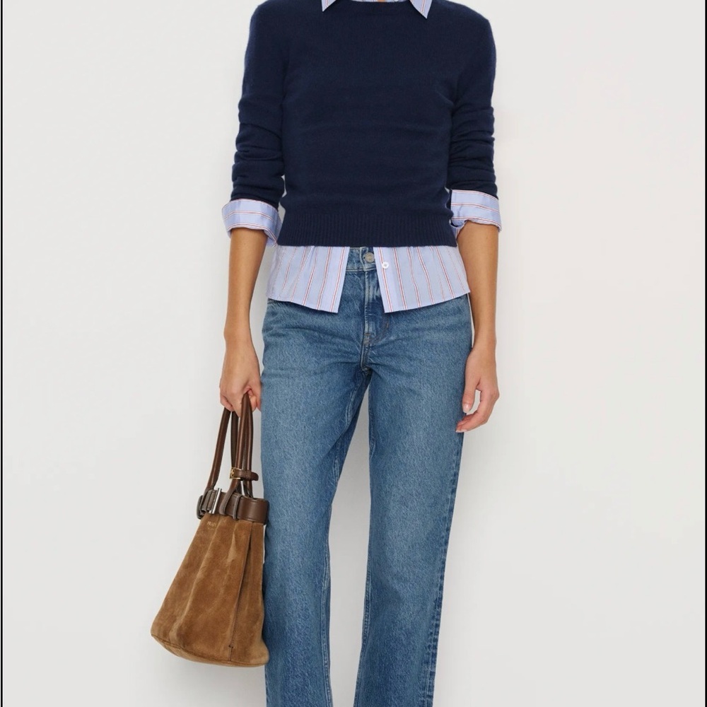 Reformation Blue Straight Leg Jeans